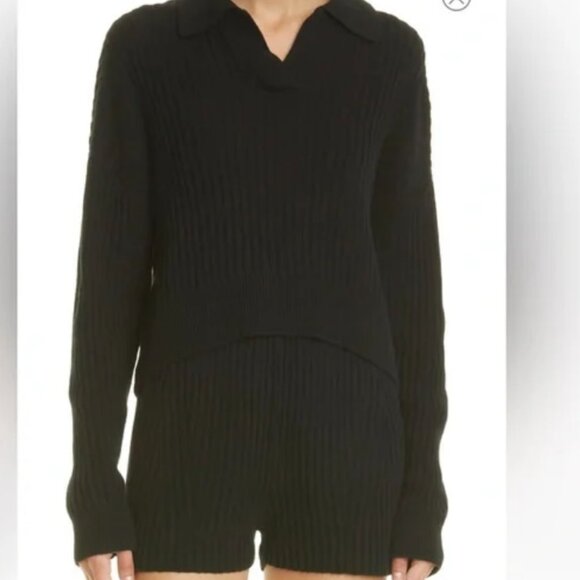 Rag & Bone Merino Wool Polo Sweater – NWT – Black – Size M - Picture 2 of 5